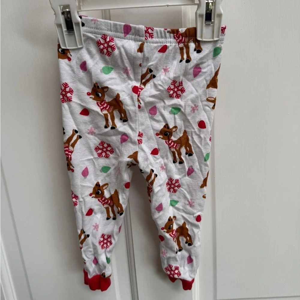 Rudolph the Red Nose Reindeer 18M Boys Girls Pajama Bottoms